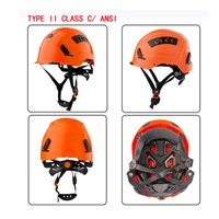 Casque de sécurité ABS ANT5PPE ANSI Z87.1 EN12492 Type II Classe C avec aérations et rembourrage en mousse pour la protection de la tête