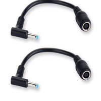 Câble d'alimentation CC HP 7,4x5,0 mm femelle vers 4,5x3,0 mm mâle avec adaptateur à broche centrale
