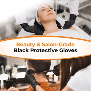 Certified Black Disposable Custom 100 Pcs Box Nitrile Gloves Powder Free Disposable Nitrile Gloves - Product Image 3