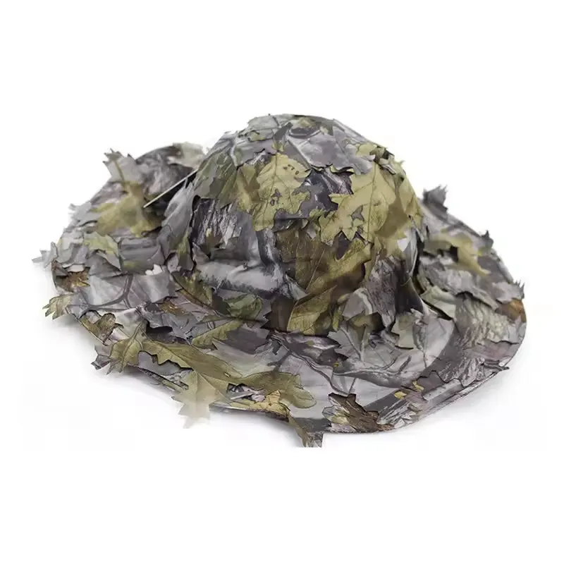 Outdoor Camping Fishing Hunting Flat Top Maple Leaf Camouflage Tactical Hat