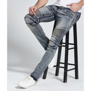Jeans para Hombre de Diseño Biker, Ajustados y Elásticos, Casuales, de Buena Calidad, Directo de Fábrica OEM - Product Image 4