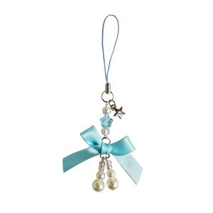 Colgante de Bolso con Diseño Original de Corazón de Niña Dulce con Perla y Lazo, Colgante para Teléfono Móvil, Regalo para Estudiantes, Cadena para Teléfono Móvil - Product Image 5