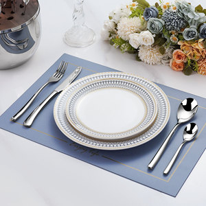Juego de Cubiertos de Plata de Primera Calidad, Empaque de Regalo, 24 Piezas, Juego de Tenedores, Cucharas y Cuchillos, Juego de Cubiertos con Forma de Huevo, Cubiertos Planos de Acero Inoxidable - Product Image 6