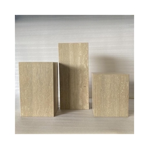 SH <span class=keywords><strong>STONE</strong></span> muebles modernos para el hogar Decoración piedra mármol Natural mesa auxiliar de café mármol travertino zócalo cuadrado - Product Image 1