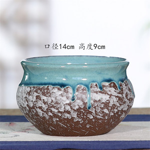 Vintage Handgemachte Steinzeug Blumentopf Kleine Keramik Sukkulente Blume Topf - Product Image 2