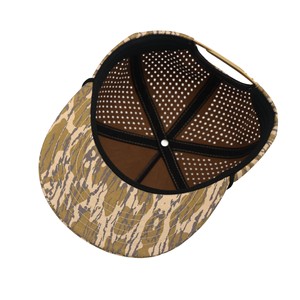 Casquette de golf Tcap Chine personnalisée imperméable camouflage 5 panneaux performance estivale avec cordon - Product Image 5