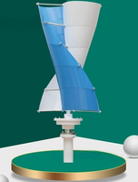 Éolienne à axe vertical en spirale Aokun SR-S01 100W, générateur 12V/24V, 2 pales, diamètre du rotor 0,47m, vitesse de démarrage du vent 1,5m/s