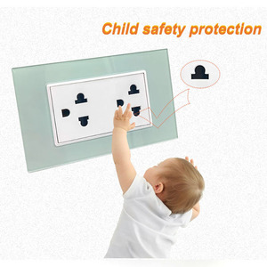 Thuận tiện điện cắm điện sạc đựng vòng 6 lỗ chúng tôi tiêu chuẩn Acrylic tấm Tường Ổ cắm ổ cắm nhà Máy Giá - Product Image 3