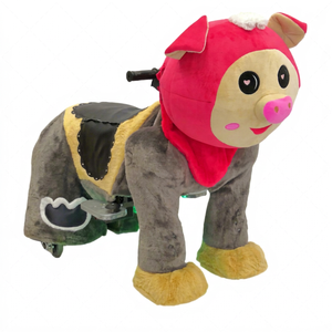 Coche Eléctrico de Peluche NINIX NI-3789 para Niños y Adultos, Forma de Animal, Carga Máxima de 150 kg, 2 Jugadores, Enchufe Estadounidense, Soporte Técnico de por Vida - Product Image 1