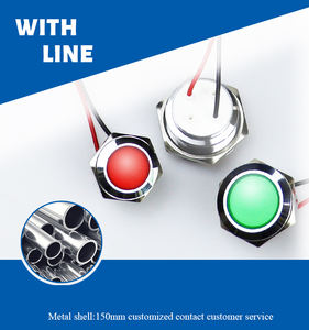 CHYF 16/19/22mm Impermeável Metal Indicador Luz 220V 110V Painel Montagem LED Equipamento Chumbo Fio de Metal Sinal Lâmpada - Product Image 3