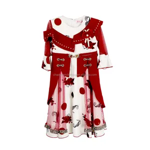 Venta caliente encantadora joven hermosa bebé vestido de diseño de modelo español vestidos para niñas