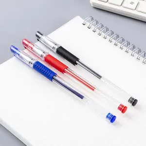 2023 OEM Pluma De toptan ucuz renkler jel mürekkep özel Logo okul ev ofis için 0.5mm jel kalem seti
