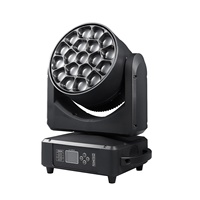 Mini LED 19x15W RGBW LED Beam Moving Head Bee Eye Light Zoom Wash DMX512 FB4 IP20 Effet DJ Club Scène Mariage Fête Éclairage