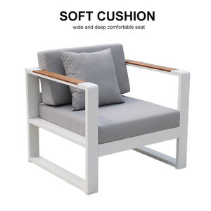 Sofá Seccional de Patio comercial, muebles de aluminio para exteriores, para Hotel, complejo turístico, <span class=keywords><strong>florida</strong></span>, gran oferta - Product Image 2