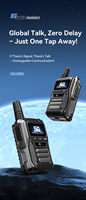 GPS Walkie-talkie Ringkas dan Tahan Lama dengan Waktu Siaga Panjang dan Dukungan Kartu SIM.