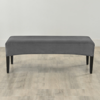Housse de banc de salle à manger FORCHEER, housse de banc en velours pour salon, housse de pouf lavable, protection de siège de banc pour chambre à coucher