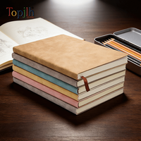 Topjlh Vente en gros de cahiers A5 vierges en PU pour sublimation, couverture souple, logo personnalisé, OEM, agenda imprimable pour le bureau, l'école, les cadeaux