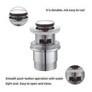 Bathtub <strong>Waste</strong> Click Clack Wash Basin Drain G1 1/<strong>2</strong> Brass Bath Pop up <strong>Waste</strong> <strong>with</strong> <strong>Overflow</strong> - Product Image 4
