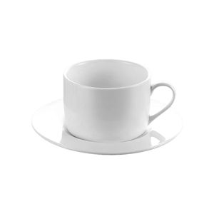 White Ceramic Coffee <b>Cup</b> <b>Set</b> 230ml With Spoon Solid Color Hotel Tableware Minimalist Design Household Use - Product Image 3