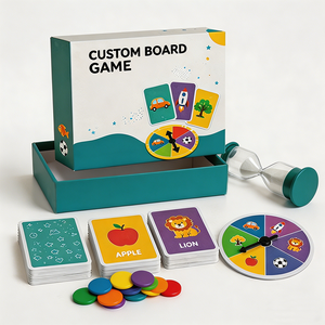 OEM Factory Custom Fun Family-Friendly Board Game Thick Cardboard Recyclable Tabletop Game Full Color Printing with Token <b>Card</b> - Product Image 2