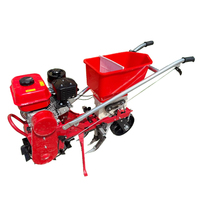 Semoir à maïs manuel avec engrais, petite machine à semer le maïs, le soja, le blé, planteur manuel à marche