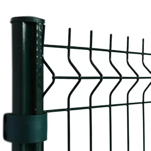 3D Fences Welded Mesh Curved Fence Pvc Coated Iron Wire Fence Steel Panel Forti V Fold Welded Wire Mesh Panel gates