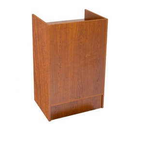 Caja Registradora de madera ligera directa de fábrica y muebles de mostrador de vidrio luz LED tienda minorista escaparate de exhibición de esquina - Product Image 3