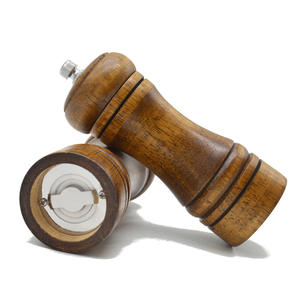 Nouveautés moulin à poivre de cuisine en bois moulin manuel sel de noyer moulin à épices pour <span class=keywords><strong>la</strong></span> <span class=keywords><strong>famille</strong></span> - Product Image 3