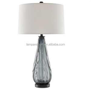 Lampe de table en verre doré pour chambre d'hôtel, salon, chambre à coucher, bureau - Product Image 6
