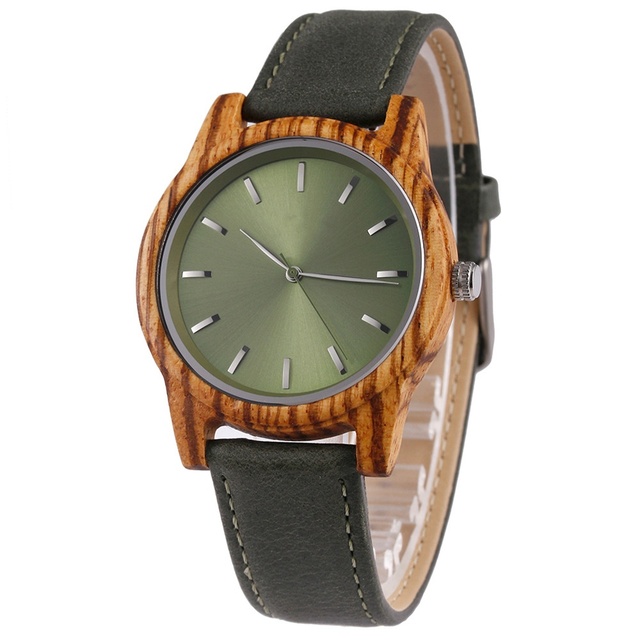 Mori Style Simple Elegant Wooden Watch with True Nail Time Elegant Fashion Three-Pin Quartz Movement 11mm Case Thickness Watch