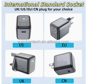 Nouvelle station de charge rapide multi-ports multifonctionnelle certifiée haute qualité avec intelligence artificielle pour <span class=keywords><strong>iPhone</strong></span> et ordinateur portable 100W GaN 45W - Product Image 4