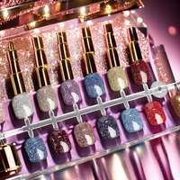 Kit de vernis à ongles LED UV réfléchissant pour femmes, pour salon ou maison, idée cadeau, 12 pièces
