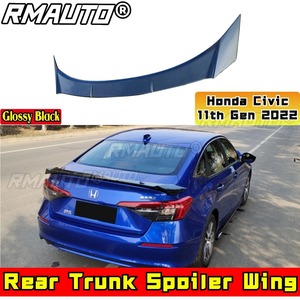 สปอยเลอร์หลังทรงฟอลคอนลายคาร์บอนไฟเบอร์สำหรับ Honda Civic รุ่นที่ 11 ปี 2022 อุปกรณ์ตกแต่งรถยนต์ - Product Image 2