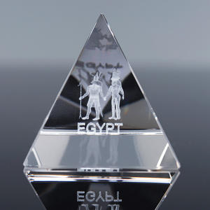 Nuevo pisapapeles <span class=keywords><strong>de</strong></span> cristal estilo Feng Shui <span class=keywords><strong>Egipto</strong></span> pirámide Faraón modelo para grabado láser artesanías <span class=keywords><strong>de</strong></span> cristal - Product Image 3
