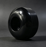 Roues de skateboard Foxen 52x32mm 95A SHR en PU haute résilience, finition noire brillante, pour skate de rue