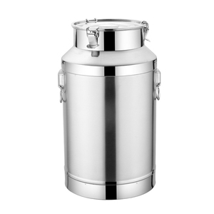 Bidon de stockage de lait en acier inoxydable de qualité alimentaire sans soudure 5L-125L avec couvercle à serrage hermétique pour le transport de produits laitiers - Product Image 4