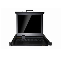 Commutateur KVM USB LCD OEM 17 pouces 3-1 Console KVM VGA 16 ports KVM-1716M commutateur de commande en rack 1U pour serveur en stock