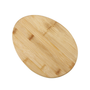 Mini planche à découper ovale en bambou, petite planche à charcuterie, <span class=keywords><strong>plateau</strong></span> <span class=keywords><strong>de</strong></span> service avec rainure pour la sauce, pour la maison, la cuisine, le camping, les fêtes - Product Image 5