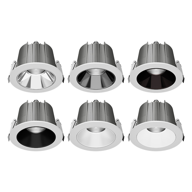 Factory Wholesale AC110V AC220V Recessed Commercial Lighting Led Downlight Waterproof IP65 Aluminum Ceiling Down Light for Home