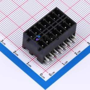DB2ERHBG-3.5-2*7P-BK Plug-in Terminal Block Bent Lead Through Hole,P=3.5mm Board-to-Board / Socket Closed Snap Fixing 2x7P 3.5mm - Product Image 1