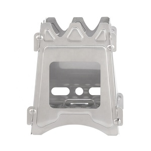 Mini Stufa a <span class=keywords><strong>Legna</strong></span> da Esterno per Campeggio, Cucina, Picnic e Viaggi in Acciaio Inossidabile Quadrata - Product Image 1