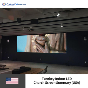 จอแสดงผลวิดีโอติดผนัง LED แบบคงที่ในร่ม Canbest Fiw Series P1.8 ขนาด 1.8 มม. 4480x1920 มม. 14.7x6.3 ฟุต ในเม็กซิโก - Product Image 4