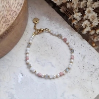Pulsera Delicada con Cuentas de Piedras Preciosas Facetadas de 4mm, Estilo Vintage, para Mujer, Piedra Natural Ajustable, Cristal Curativo, Aniversario