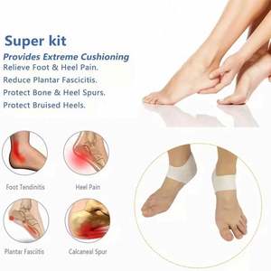 Chaussettes de soin des pieds en silicone souple de haute qualité, chaussettes fines hydratantes en gel pour talons, protecteurs de peau pour pieds gercés, soin des pieds, pédicure - Product Image 5