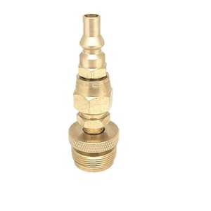 Brass Propane Regulator Adapter 3/8 Inch Quick Connect For Camping <b>Stove</b> Portable Gas Use - Product Image 3