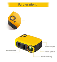 MINI Projecteur A2000 Projecteur Mini de Poche Haute Luminosité LED Vidéo Beamer Projecteur Home Cinéma