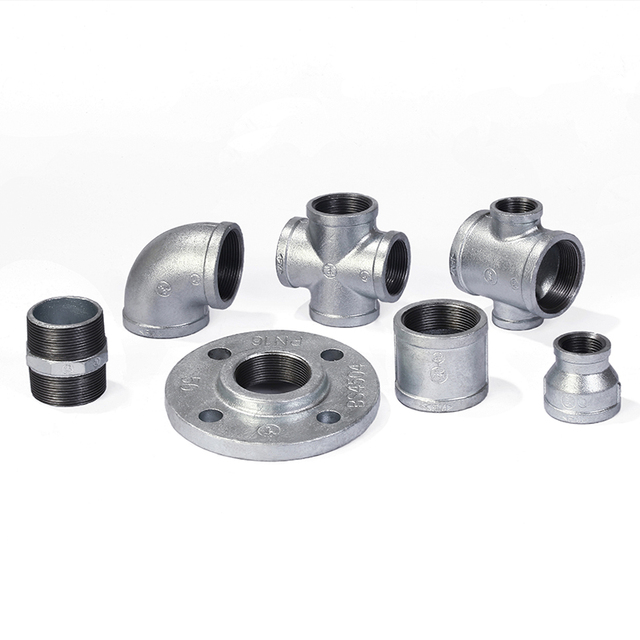 High Quality Zinc Plated Casting Elbows Malleable Iron Pipe Fittings for Industrial Water Pipe Systems 3 Year Warranty OEM/ODM