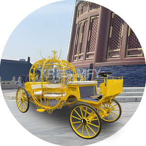 Transporte especial de carruaje de boda de calabaza blanca clásica de alta calidad para el parque de atracciones de Cenicienta en venta - Product Image 2