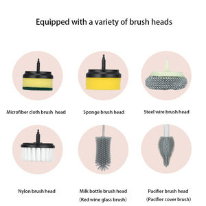 2022 New Spot Multi-functional Household <strong>Brush</strong> Wire Kitchen Bathroom Multi-functional Handheld Charging <strong>Electric</strong> <strong>Cleaning</strong> <strong>Brush</strong> - Product Image 6