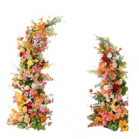 Arche de fleurs artificielles en soie faite à la main, vert armée, pour mariage, Saint-Valentin, fête des Mères